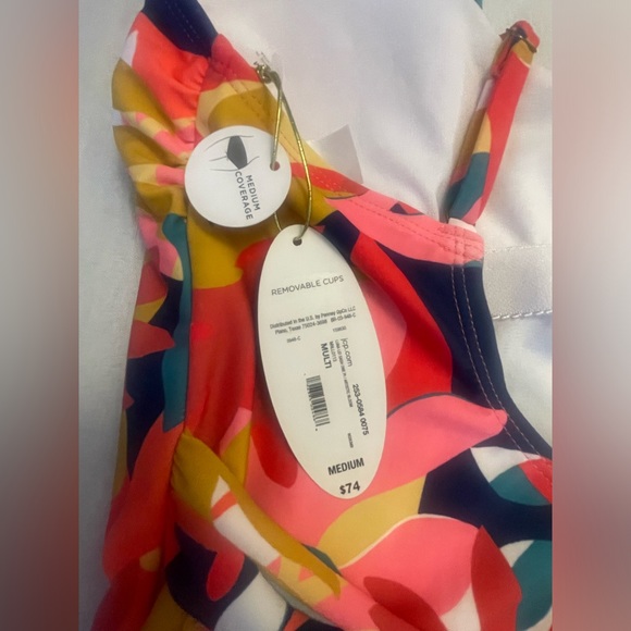Mynah Artistic Blooms Womens Exotic One Piece Swimsuit Medium. New w tag - Picture 7 of 9